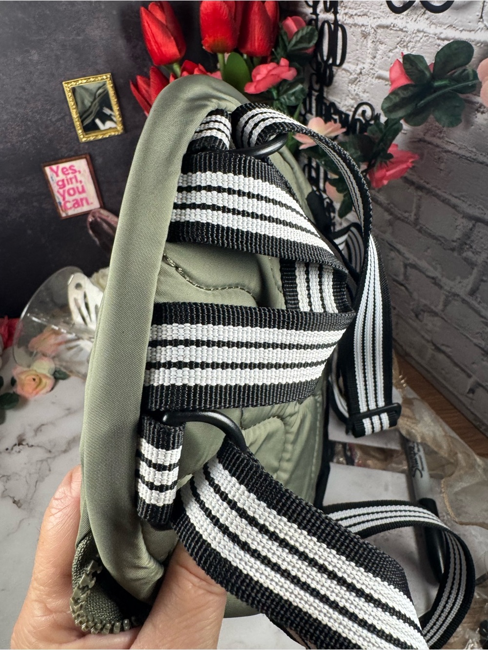 adidas army green and Black Small backpack - Picture 10 of 13